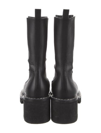 Khaite Leather Chelsea Boots