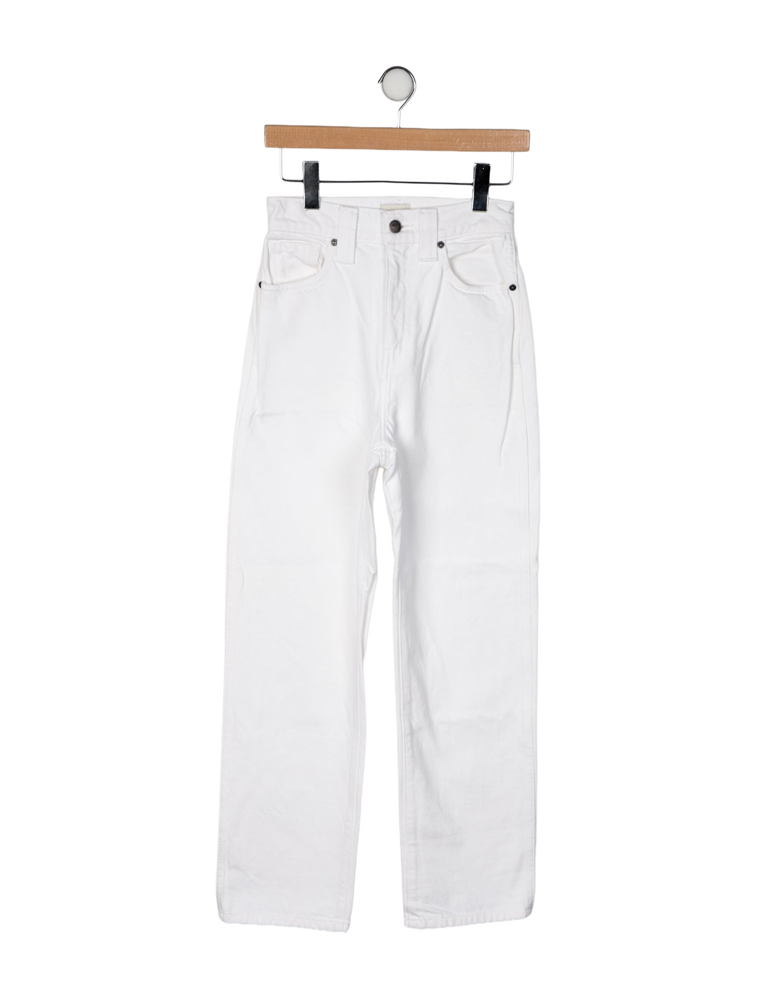 Khaite High-Rise Straight Leg Jeans