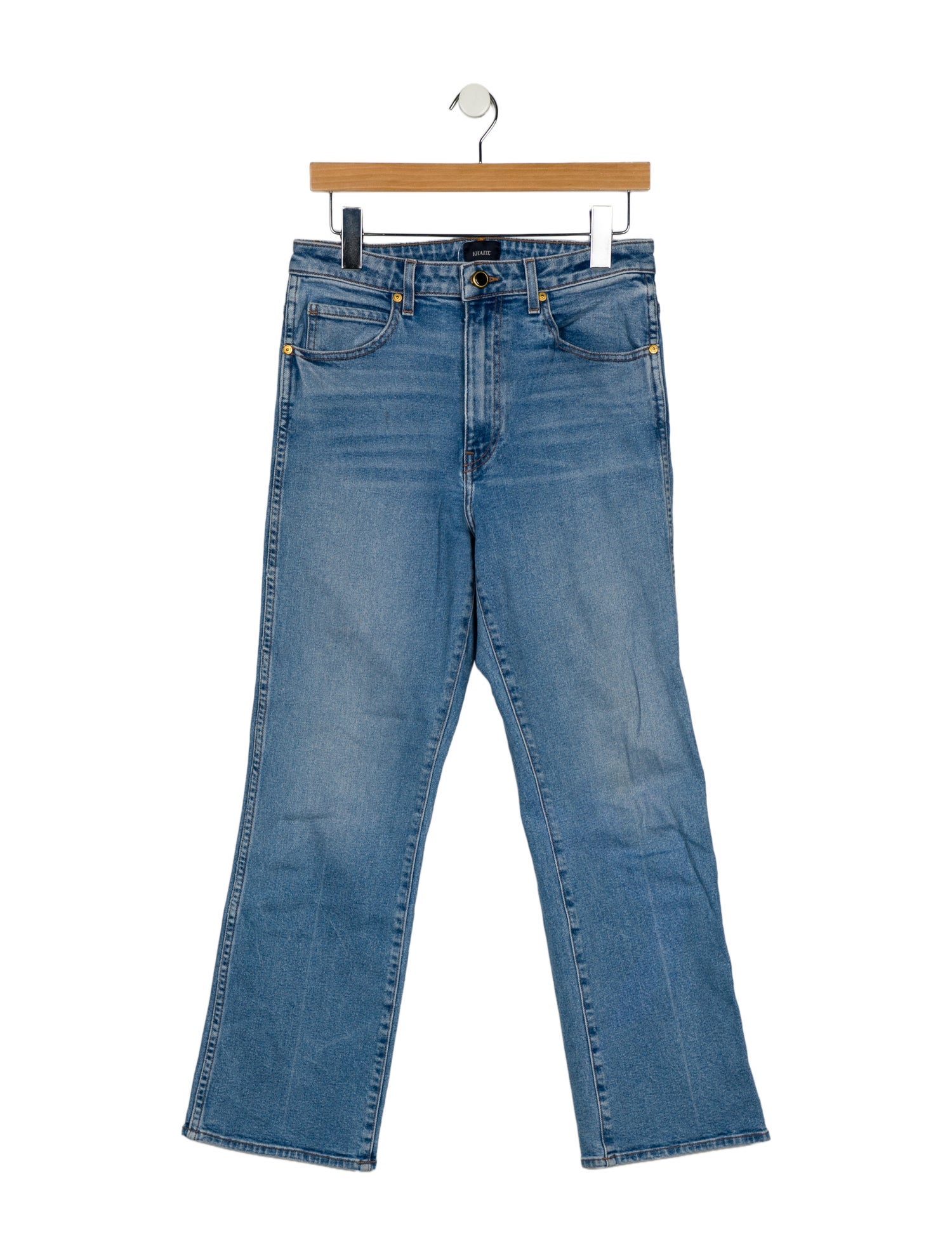 Khaite High-Rise Wide Leg Jeans