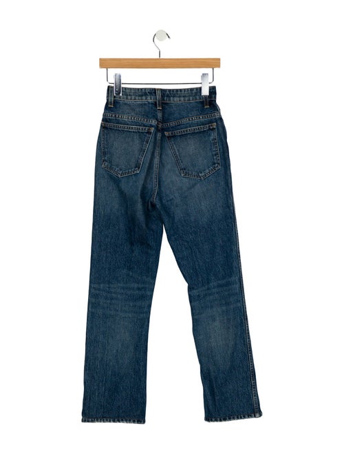 Khaite High-Rise Straight Leg Jeans