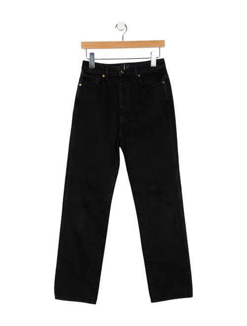 Khaite High-Rise Straight Leg Jeans