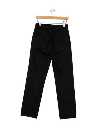 Khaite High-Rise Straight Leg Jeans