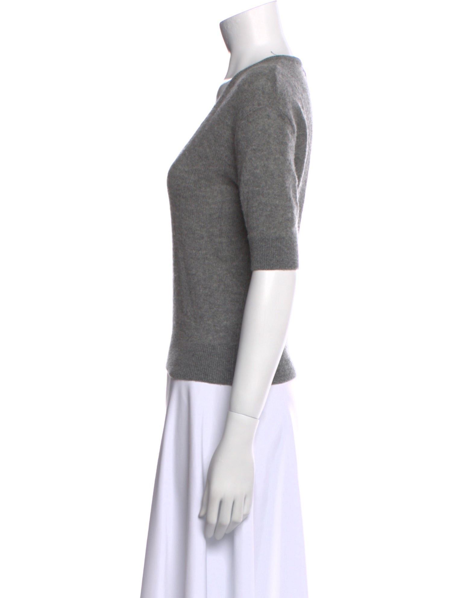 Khaite Cashmere V-Neck T-Shirt