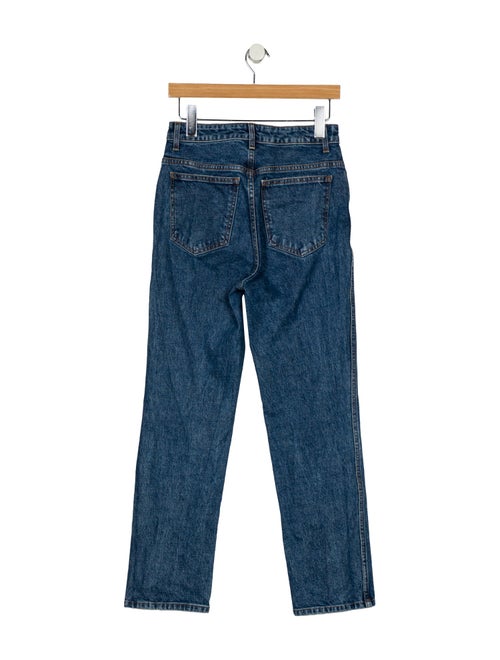 Khaite High-Rise Straight Leg Jeans