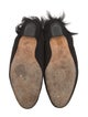 Khaite Suede Faux Fur Trim Mules