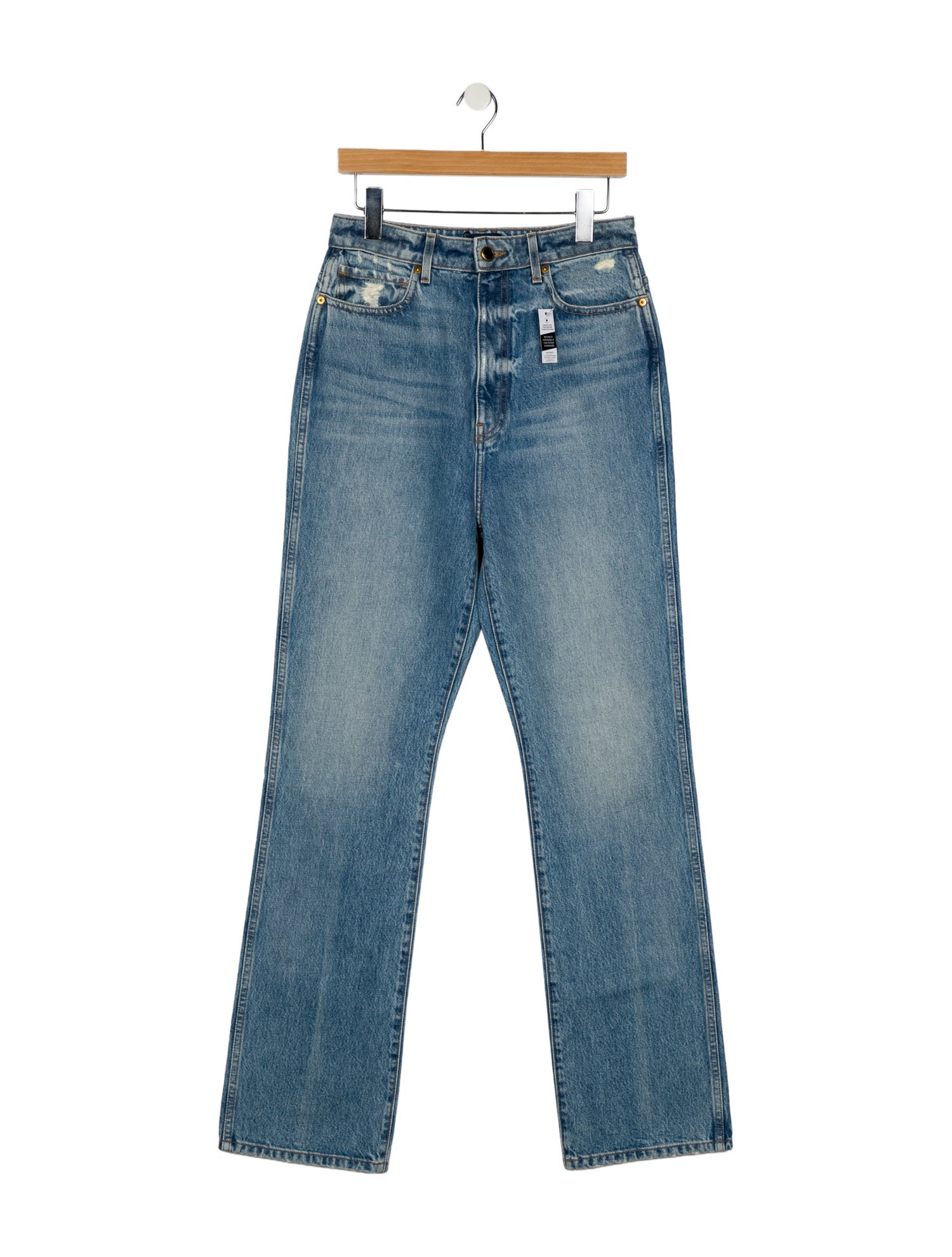 Khaite High-Rise Wide Leg Jeans