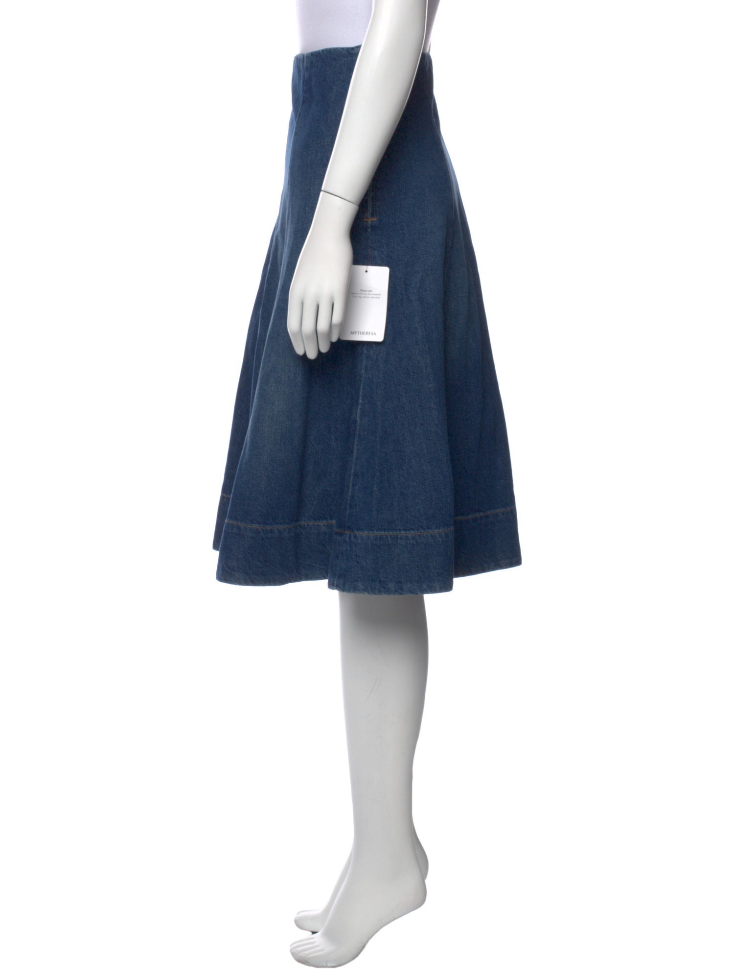 Khaite Pleated Accents Midi Length Skirt w/ Tags