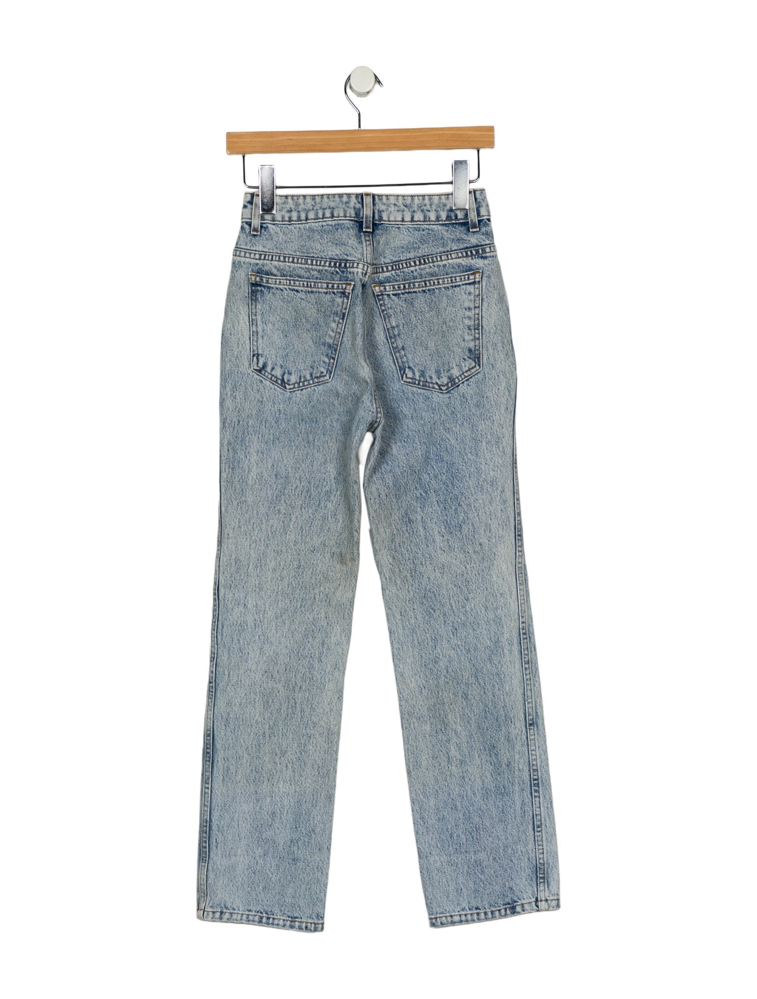 Khaite Mid-Rise Straight Leg Jeans