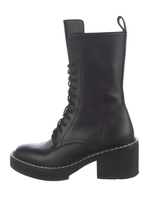 Khaite Leather Combat Boots