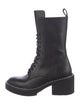 Khaite Leather Combat Boots