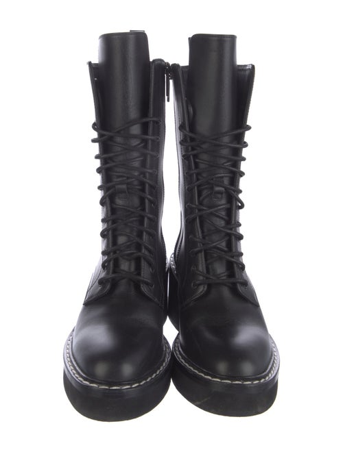 Khaite Leather Combat Boots