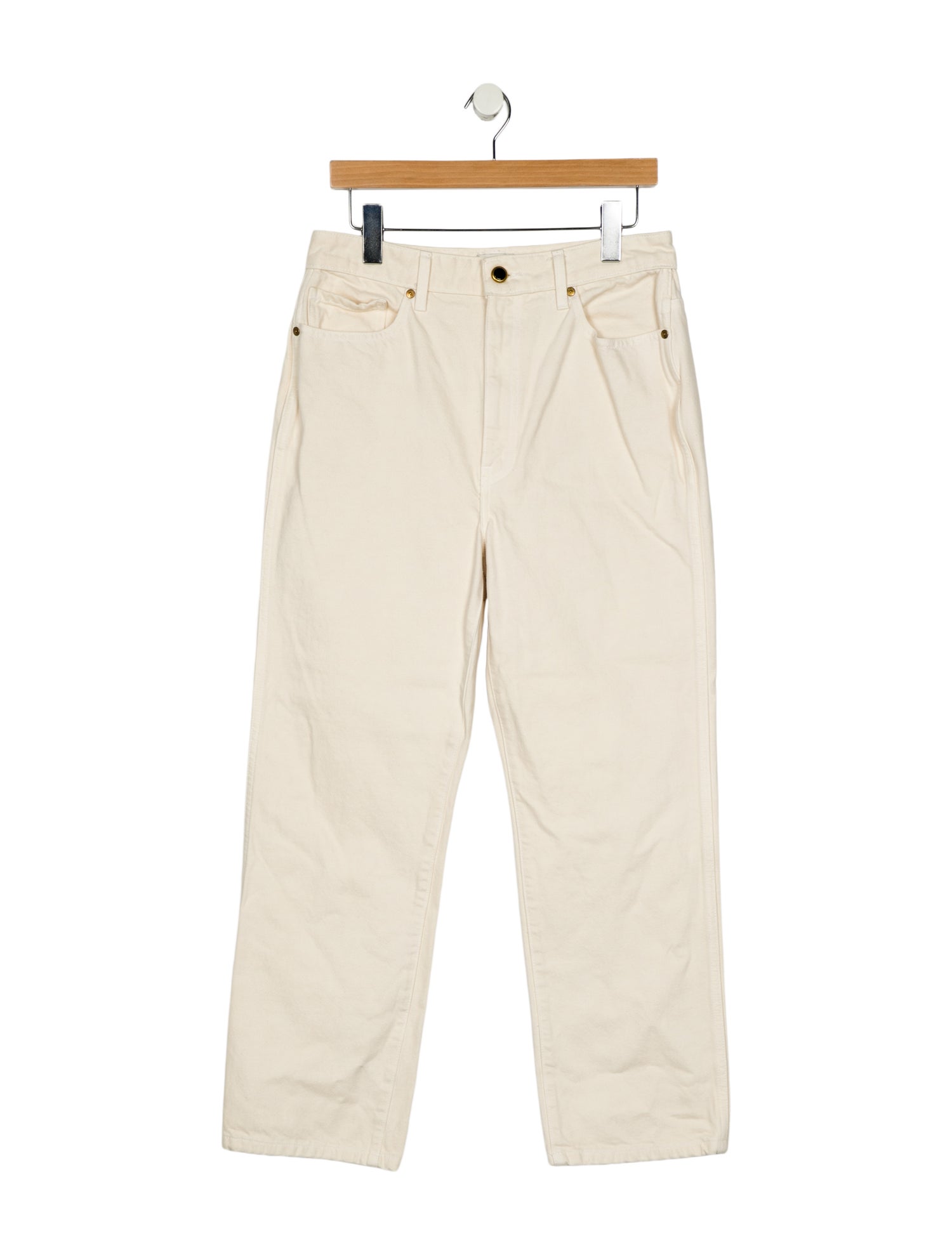 Khaite High-Rise Wide Leg Jeans