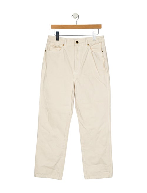 Khaite High-Rise Wide Leg Jeans