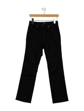 Khaite High-Rise Straight Leg Jeans