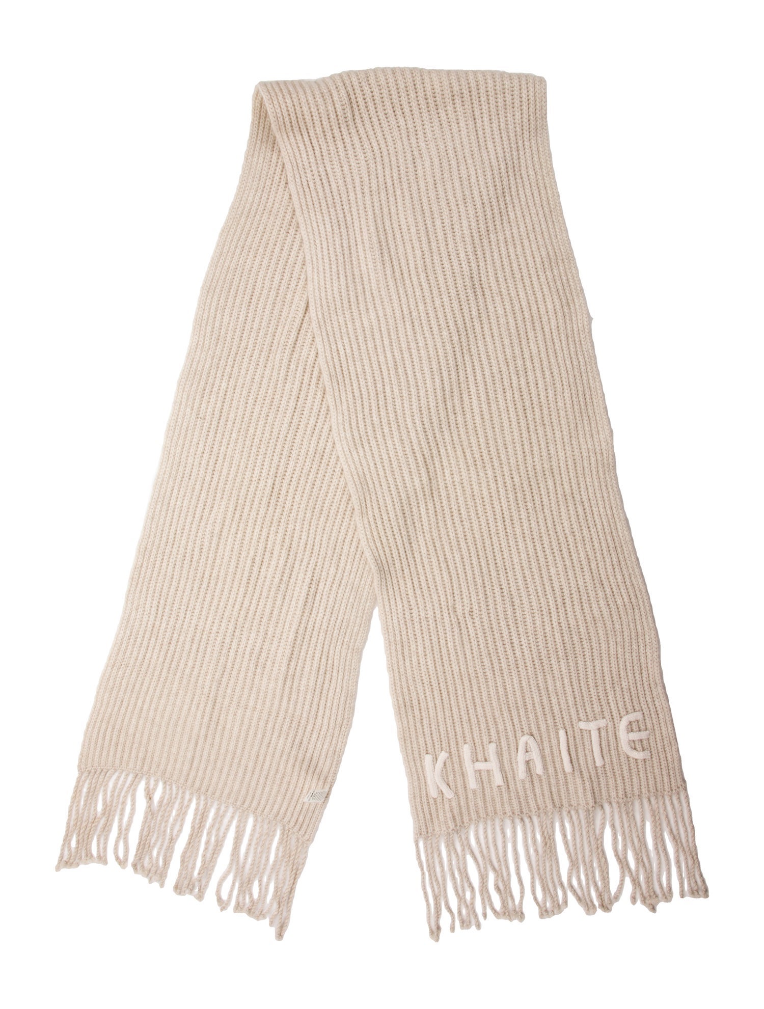 Khaite Cashmere Striped Scarf