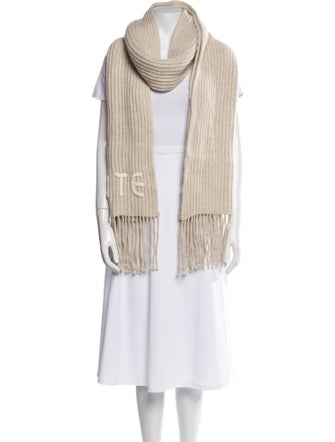 Khaite Cashmere Striped Scarf