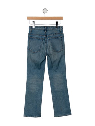 Khaite Mid-Rise Straight Leg Jeans