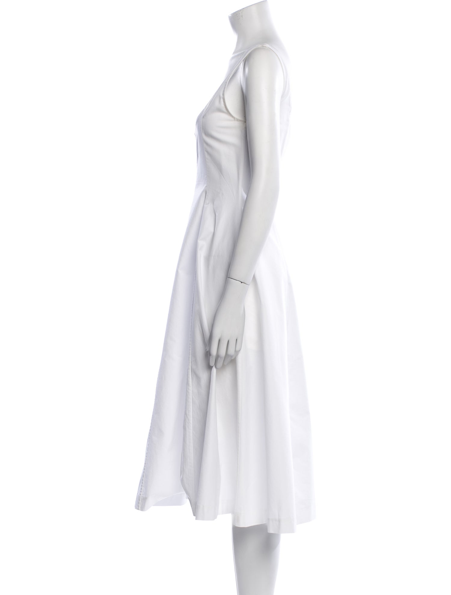 Khaite Square Neckline Midi Length Dress