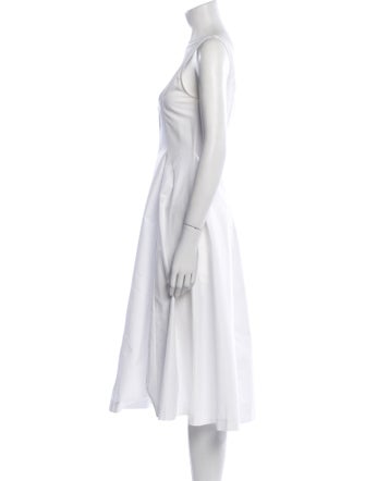 Khaite Square Neckline Midi Length Dress