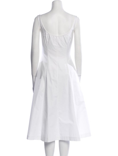 Khaite Square Neckline Midi Length Dress