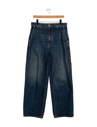 Khaite High-Rise Wide Leg Jeans