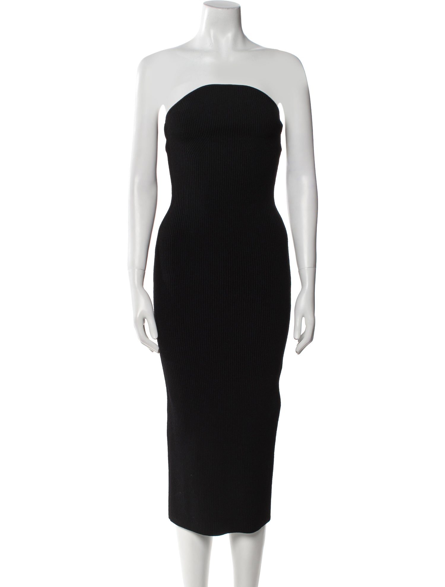 Khaite Strapless Midi Length Dress