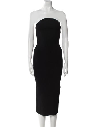 Khaite Strapless Midi Length Dress