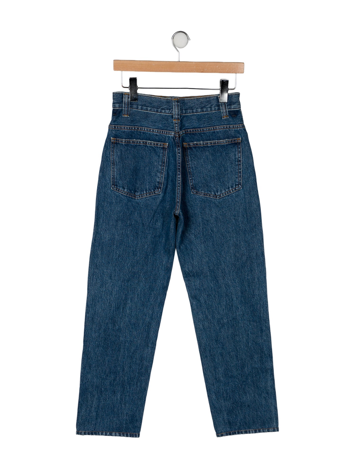 Khaite High-Rise Straight Leg Jeans