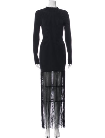 Khaite Mock Neck Mini Dress