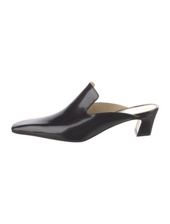 Khaite Patent Leather Mules