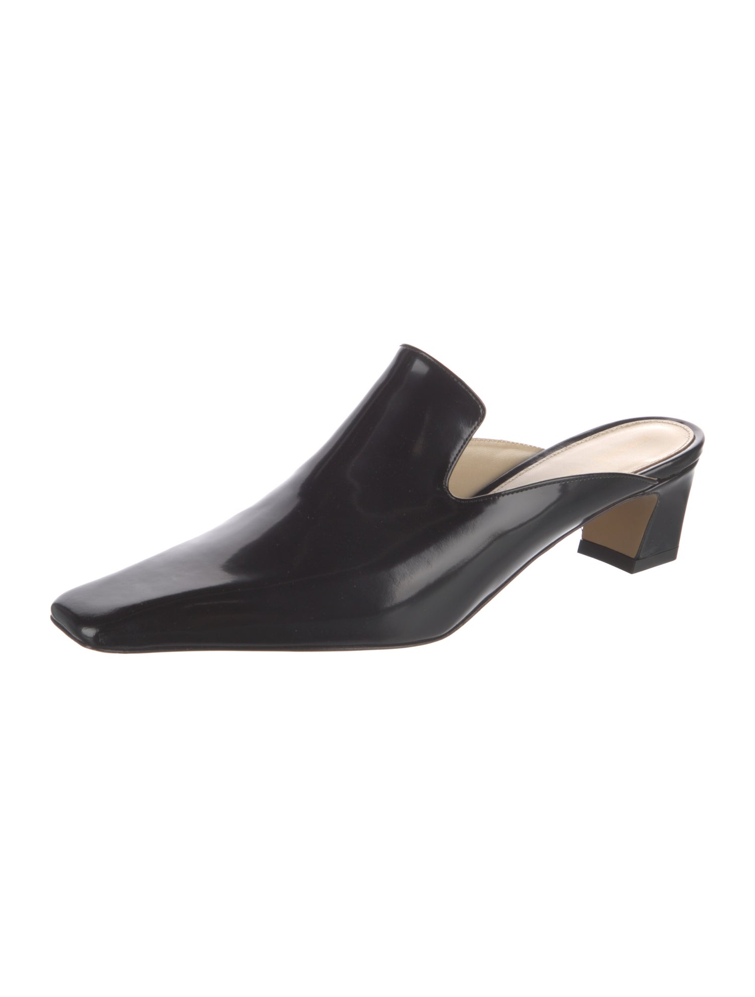 Khaite Patent Leather Mules