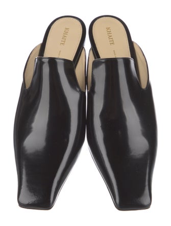 Khaite Patent Leather Mules
