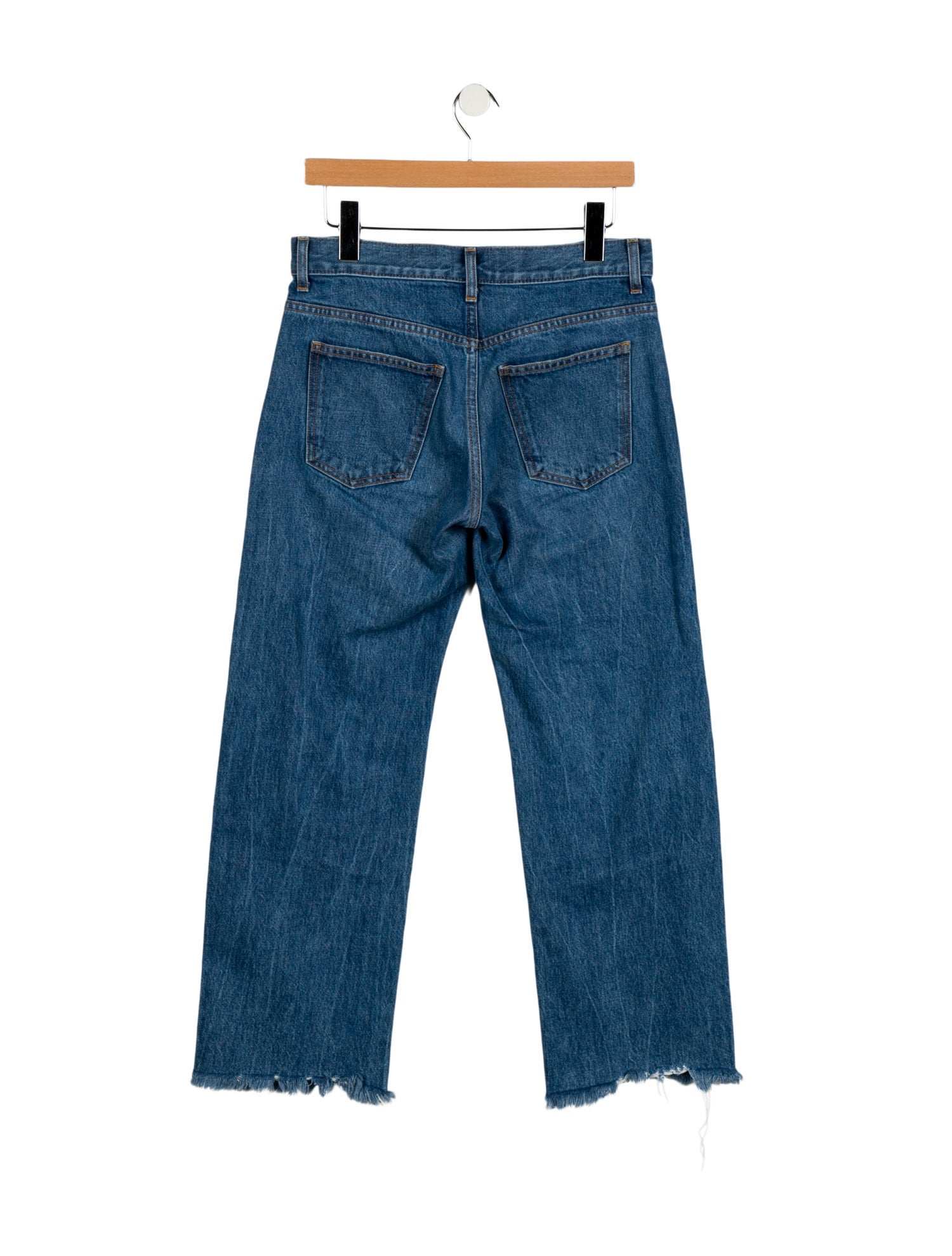 Khaite Mid-Rise Wide Leg Jeans