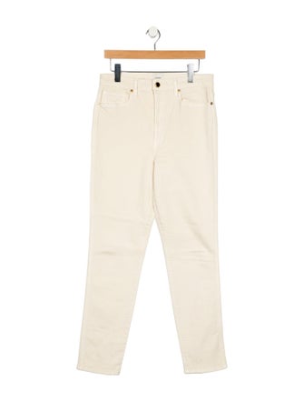 Khaite High-Rise Straight Leg Jeans