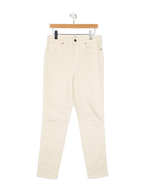 Khaite High-Rise Straight Leg Jeans