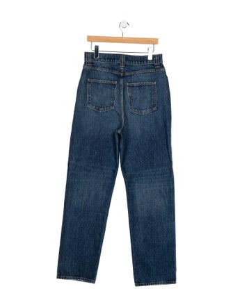 Khaite High-Rise Wide Leg Jeans