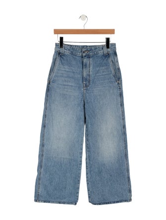 Khaite High-Rise Wide Leg Jeans