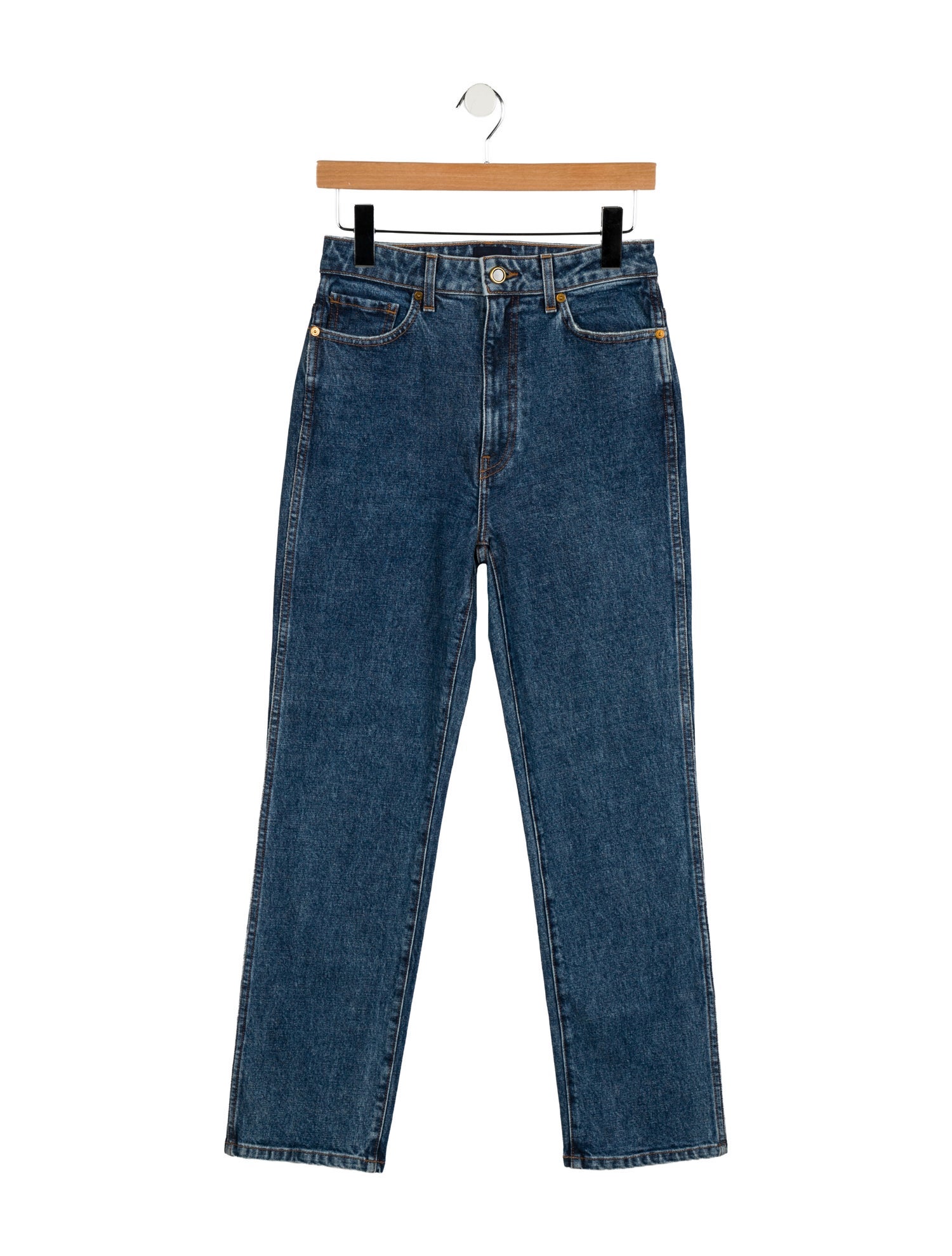 Khaite High-Rise Straight Leg Jeans w/ Tags