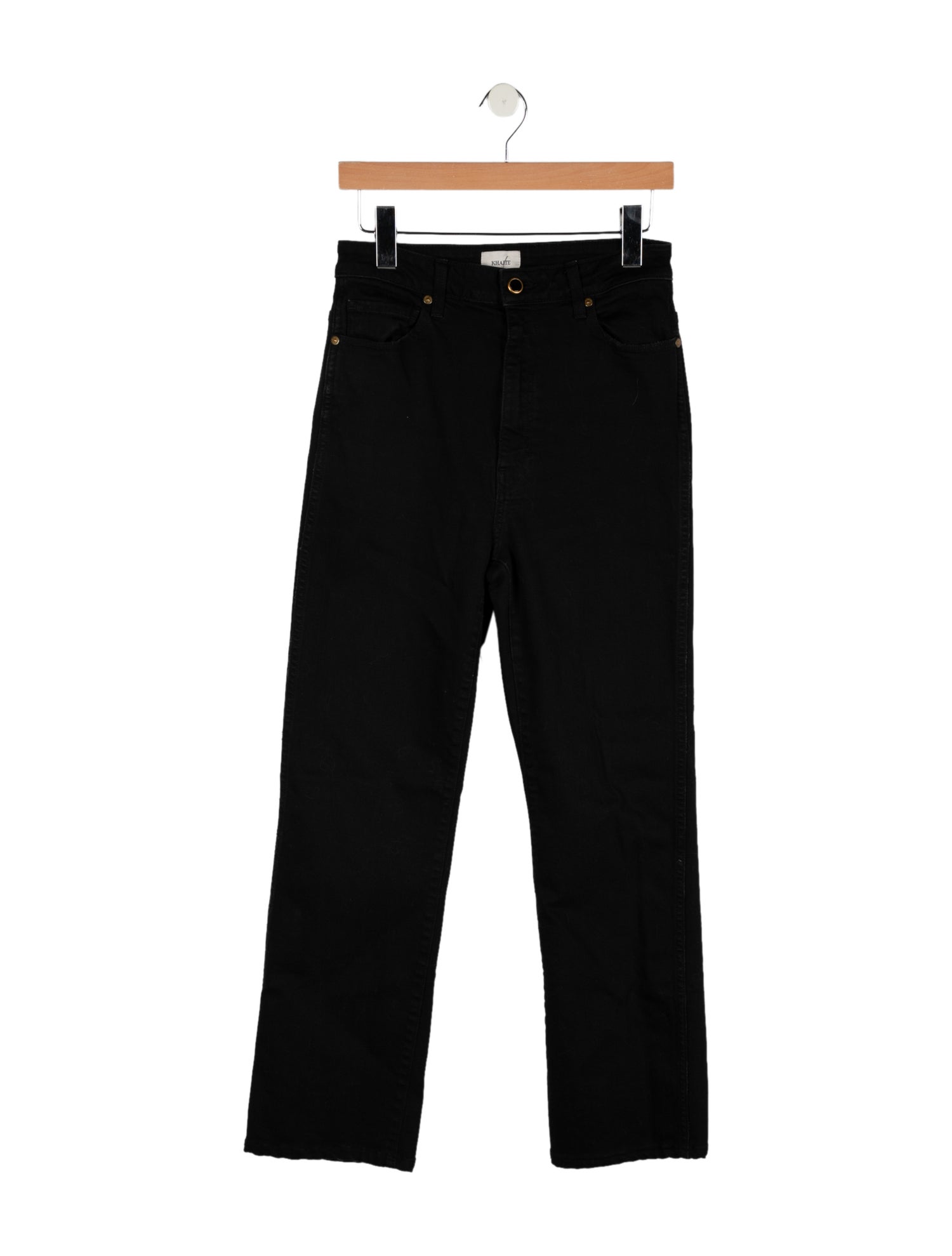 Khaite High-Rise Straight Leg Jeans