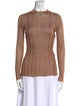Khaite Mock Neck Long Sleeve Top