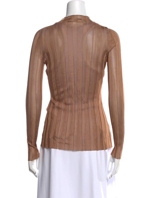 Khaite Mock Neck Long Sleeve Top