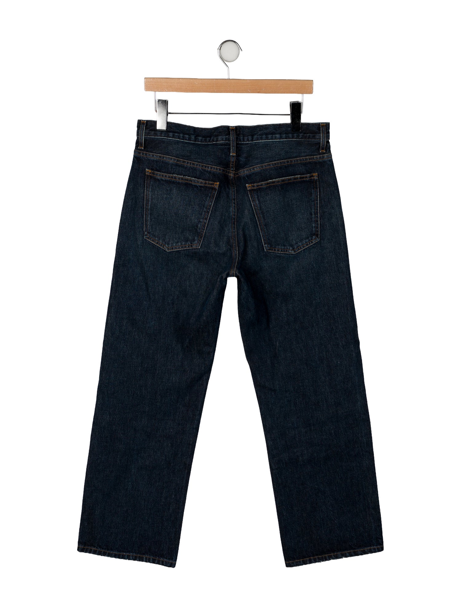 Khaite Mid-Rise Wide Leg Jeans