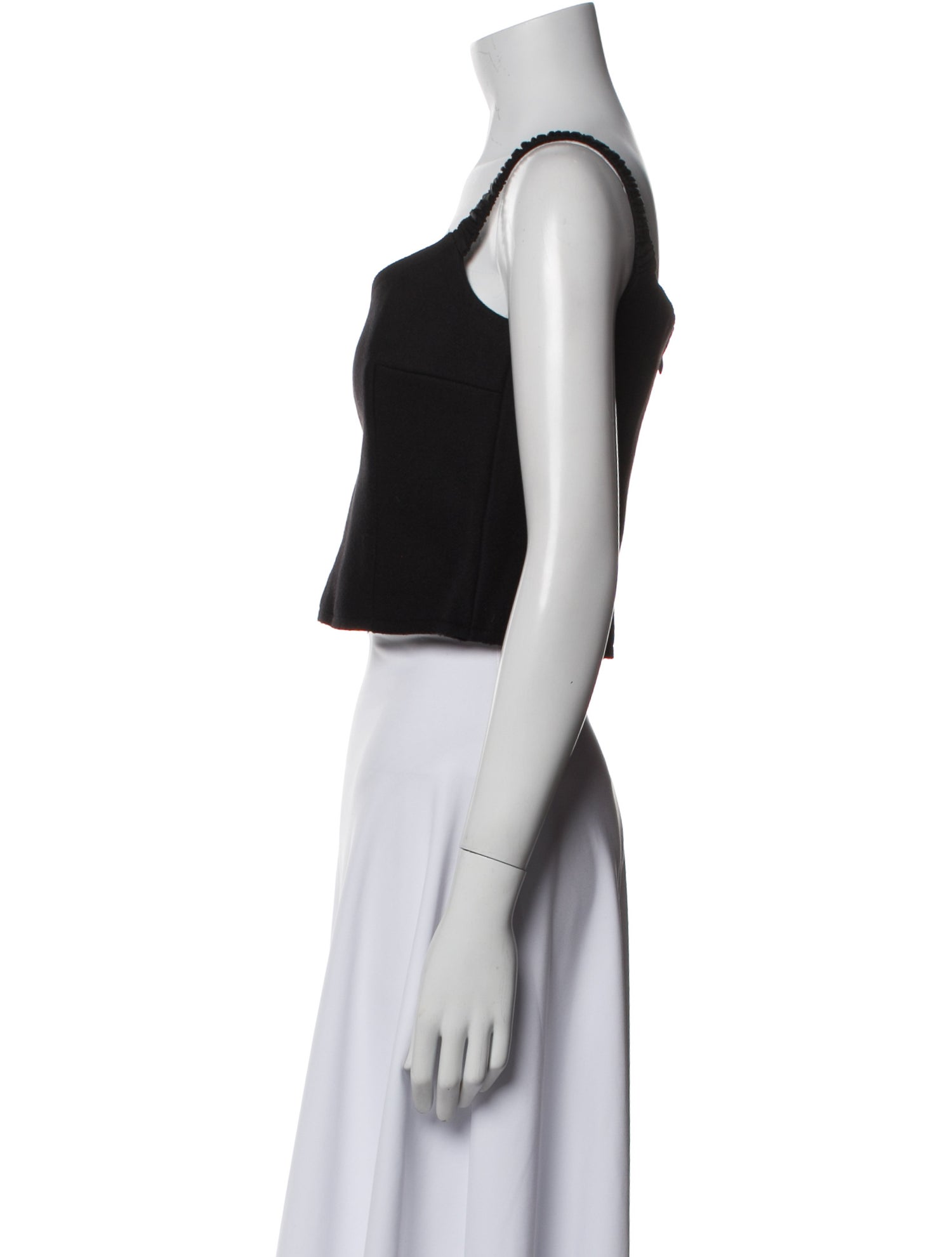 Khaite Virgin Wool Square Neckline Crop Top w/ Tags