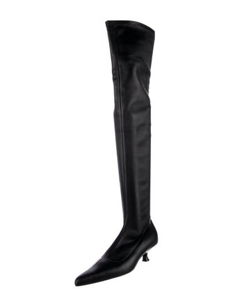 Khaite Leather Sock Boots