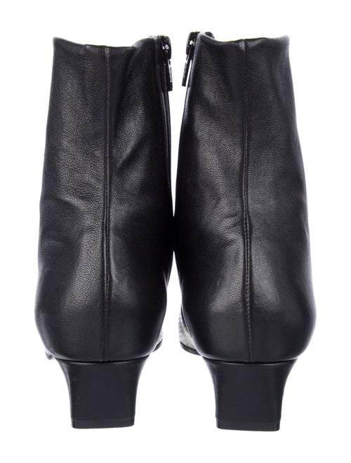 Khaite Leather Animal Print Sock Boots