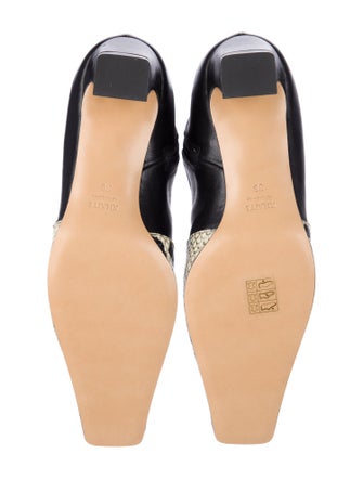 Khaite Leather Animal Print Sock Boots