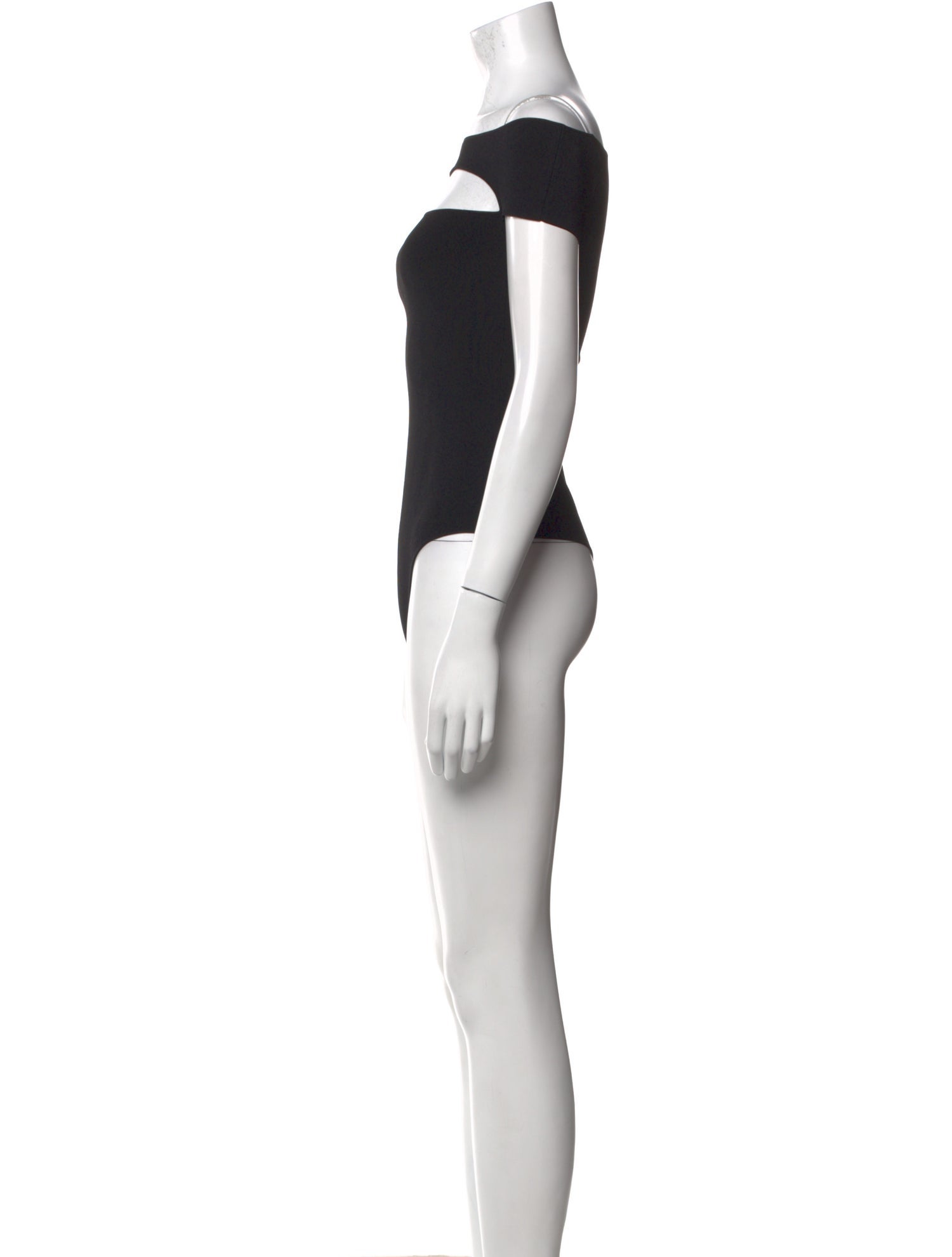 Khaite Off-The-Shoulder Short Sleeve Bodysuit