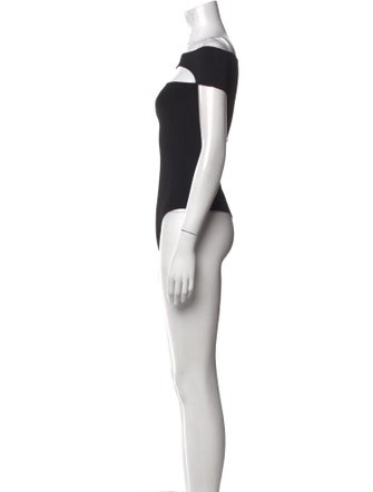 Khaite Off-The-Shoulder Short Sleeve Bodysuit