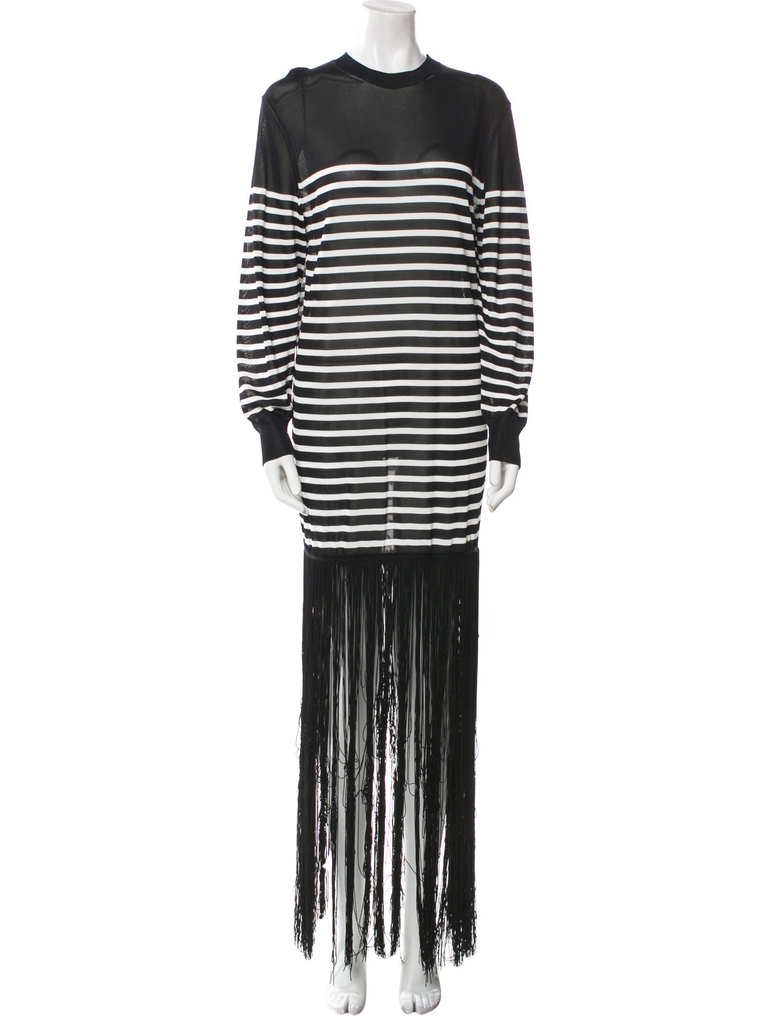 Khaite Striped Mini Dress