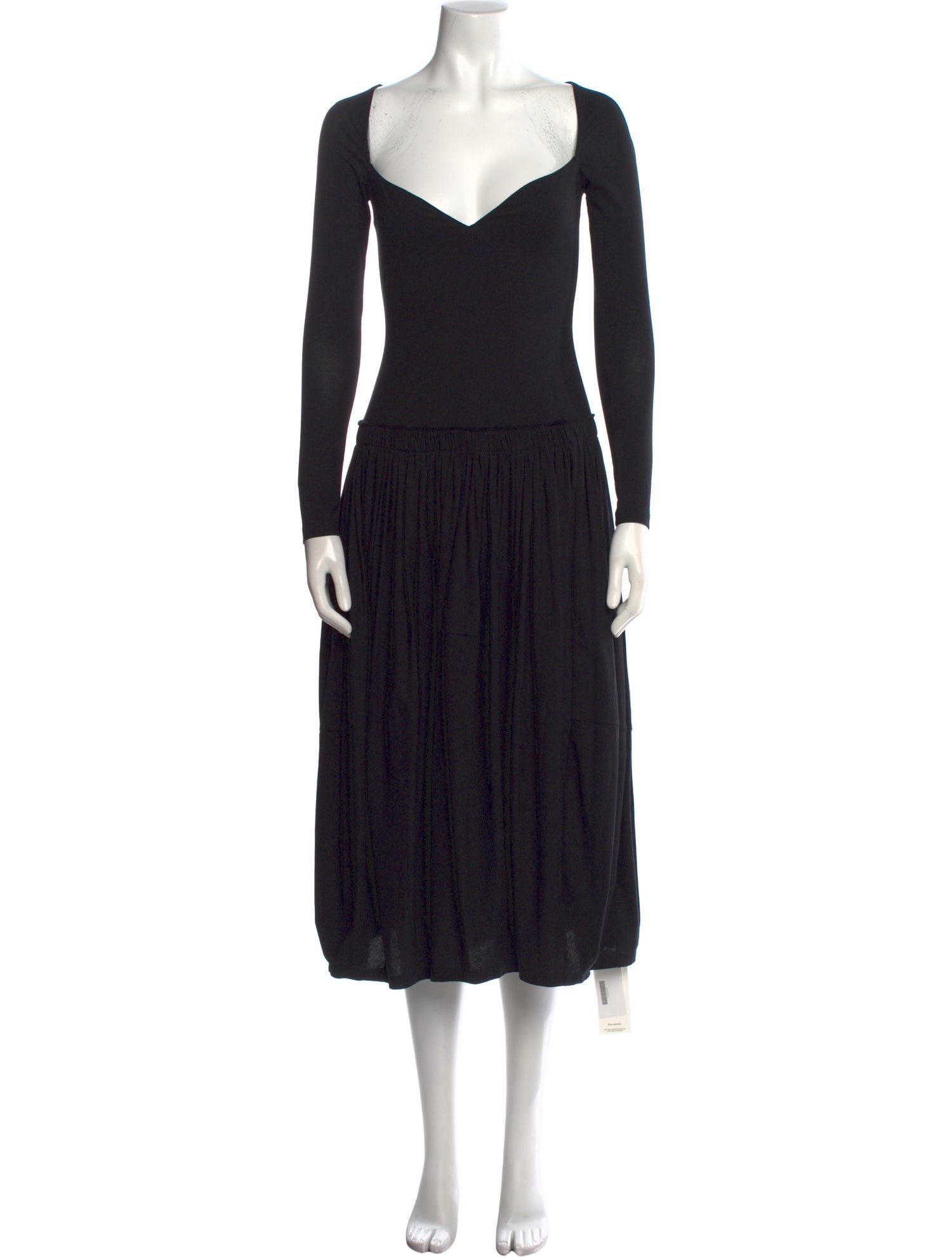 Khaite V-Neck Midi Length Dress